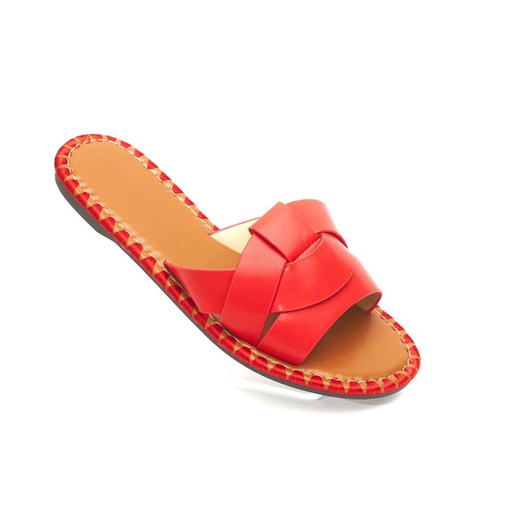 Red Slide Sandals - Picture 4 of 5